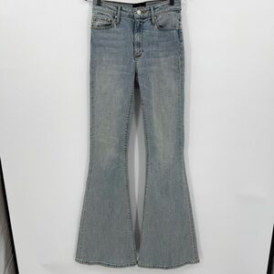 Black Orchid Los Angeles Flare Jeans Size 25 Light Wash High Rise Boho Y2K Retro